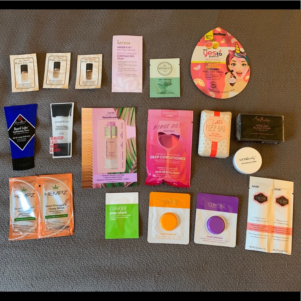 RANDOM SKINCARE/MAKEUP SAMPLE LOT